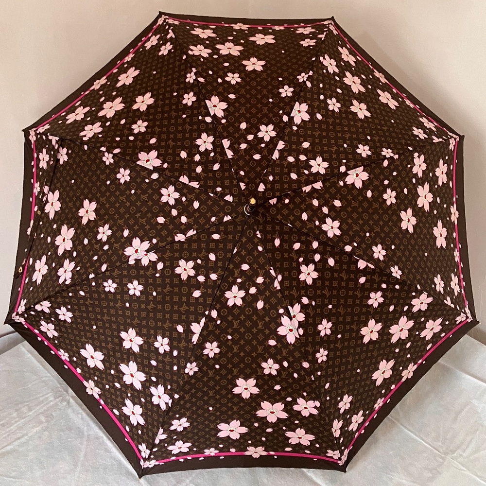RARE LOUIS VUITTON & MURAKAMI CHERRY BLOSSOM UMBRELLA